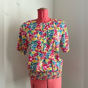 Vintage Christie & Jill Floral Top (M)
